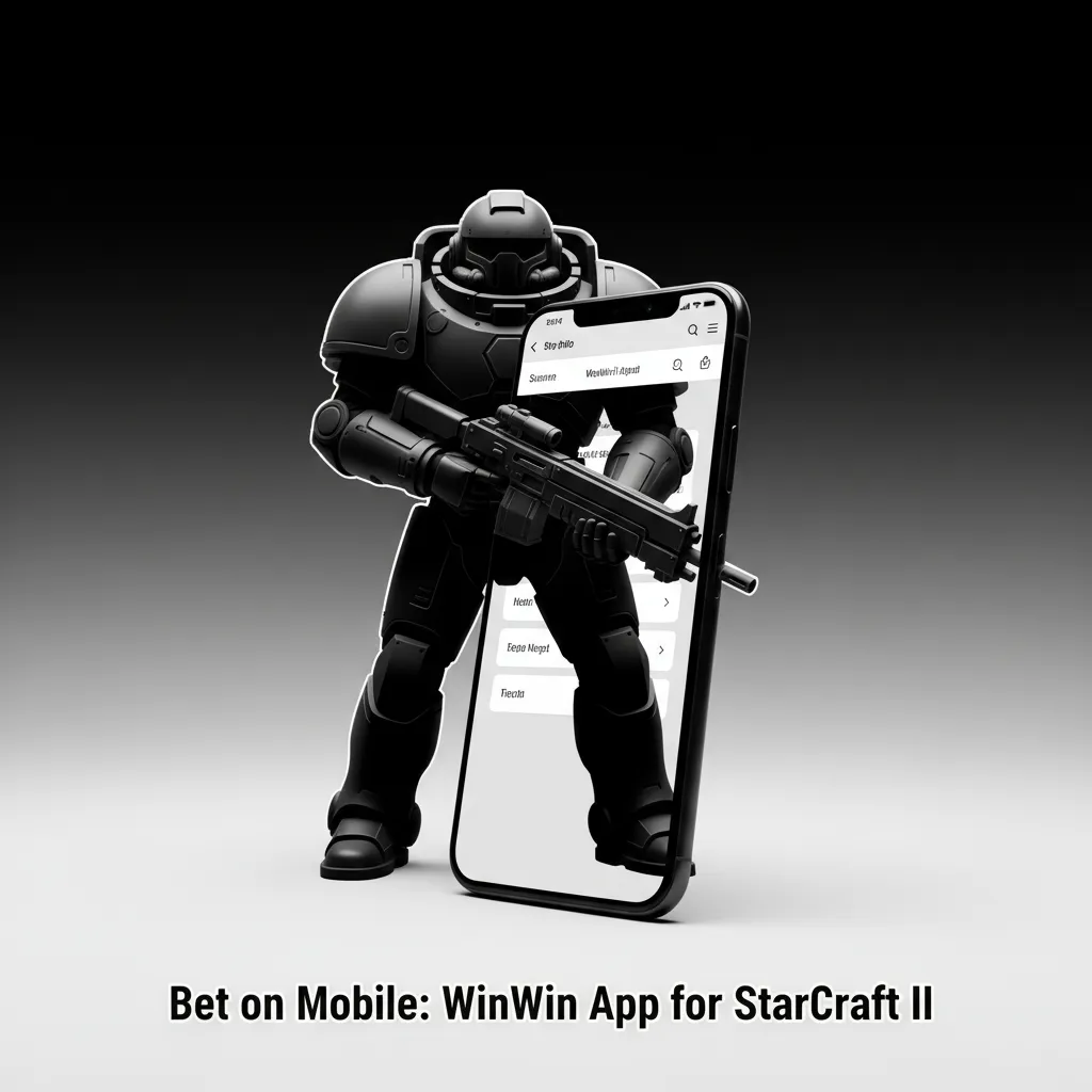 WinWin StarCraft II mobile betting app with live odds, maps, bet slips, KES, and M-Pesa/Airtel Money deposits.