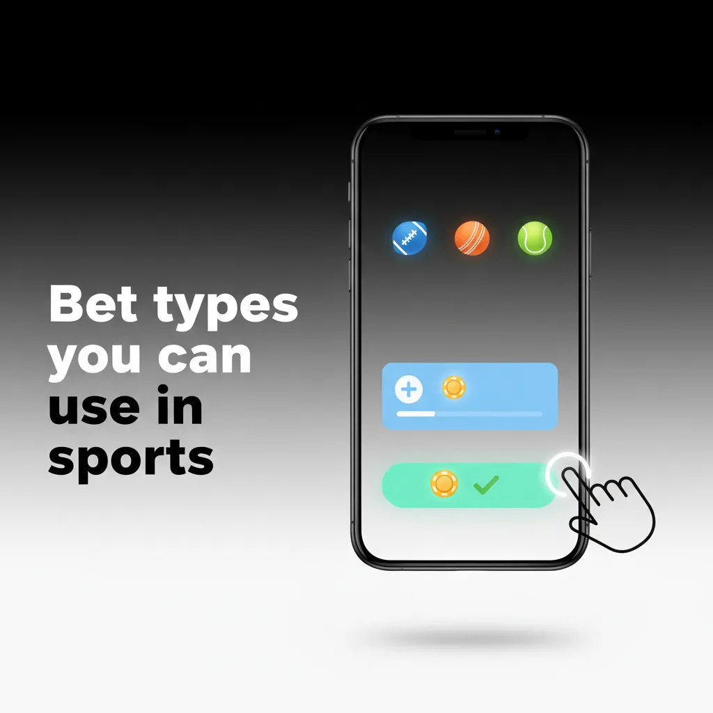 Infographic of sports bet types: single, accumulator (express), and system, comparing risk and payouts.