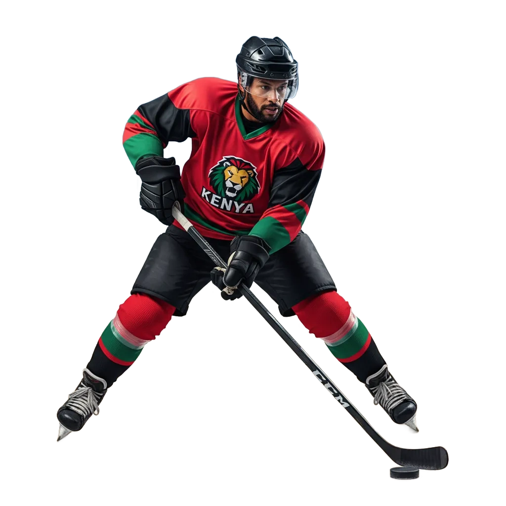 WinWin ad for ice hockey betting in Kenya with live odds, pre-match markets, cash out, and welcome offer for new customers.